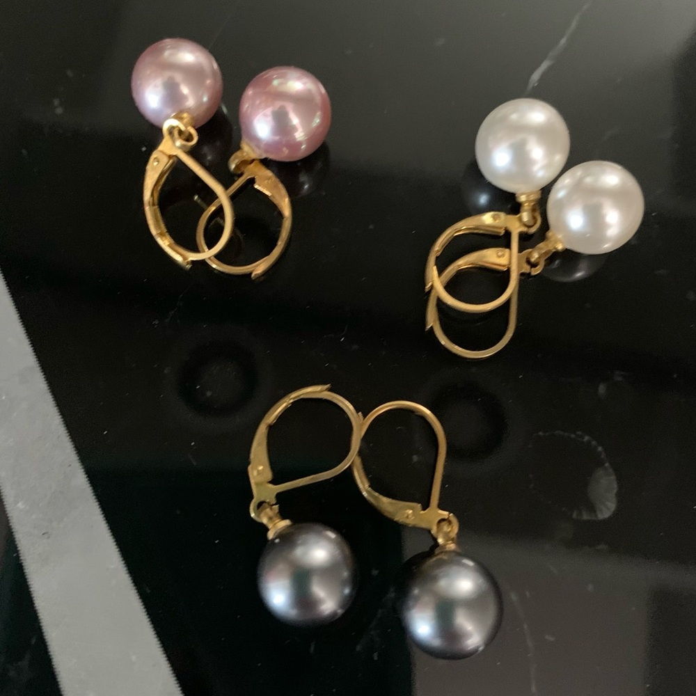 Faux Pearl earrings